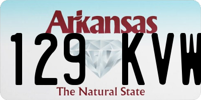 AR license plate 129KVW