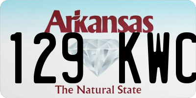 AR license plate 129KWC