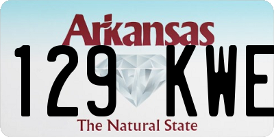 AR license plate 129KWE