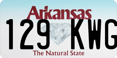 AR license plate 129KWG