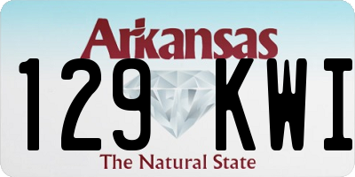 AR license plate 129KWI