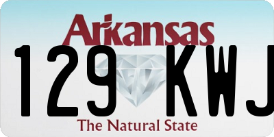 AR license plate 129KWJ