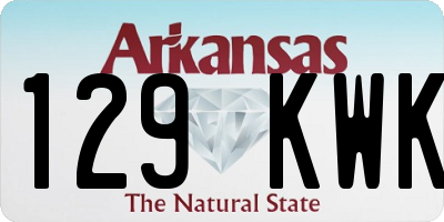 AR license plate 129KWK