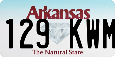 AR license plate 129KWM