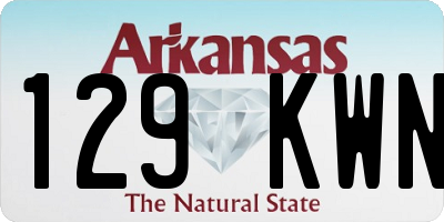 AR license plate 129KWN