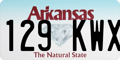 AR license plate 129KWX