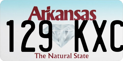 AR license plate 129KXC