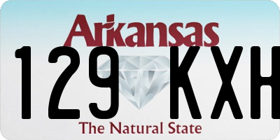 AR license plate 129KXH