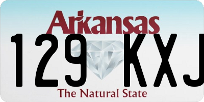 AR license plate 129KXJ