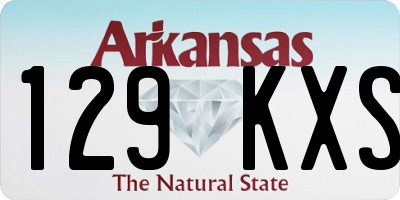 AR license plate 129KXS