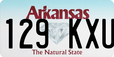 AR license plate 129KXU