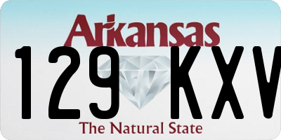 AR license plate 129KXV