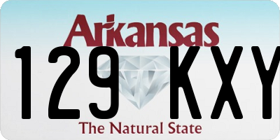 AR license plate 129KXY