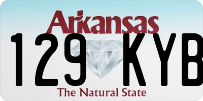 AR license plate 129KYB