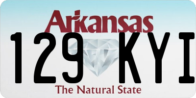 AR license plate 129KYI