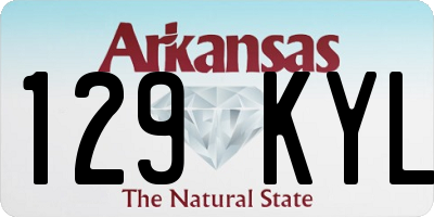 AR license plate 129KYL