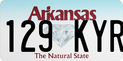 AR license plate 129KYR