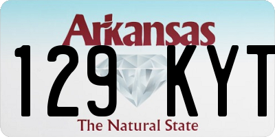 AR license plate 129KYT