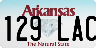 AR license plate 129LAC