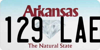 AR license plate 129LAE