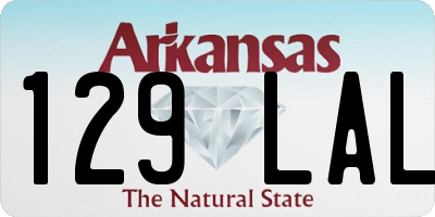 AR license plate 129LAL