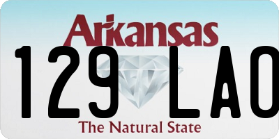 AR license plate 129LAO