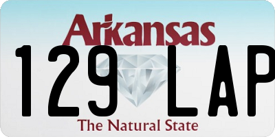 AR license plate 129LAP