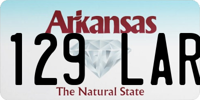 AR license plate 129LAR
