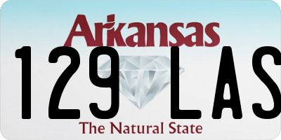 AR license plate 129LAS