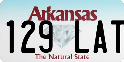 AR license plate 129LAT