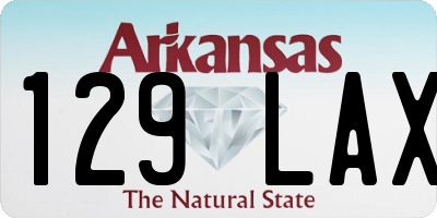 AR license plate 129LAX