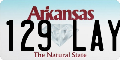 AR license plate 129LAY