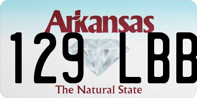 AR license plate 129LBB