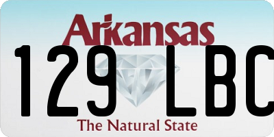 AR license plate 129LBC