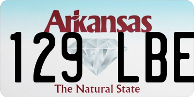AR license plate 129LBE