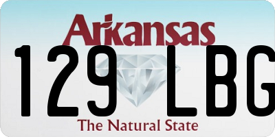 AR license plate 129LBG