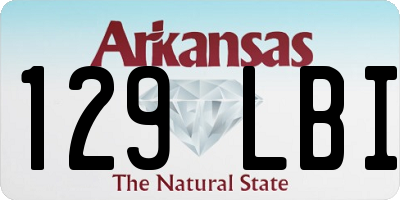 AR license plate 129LBI