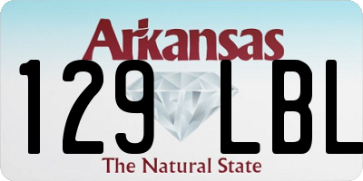 AR license plate 129LBL