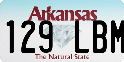 AR license plate 129LBM