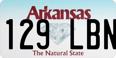 AR license plate 129LBN