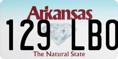 AR license plate 129LBO
