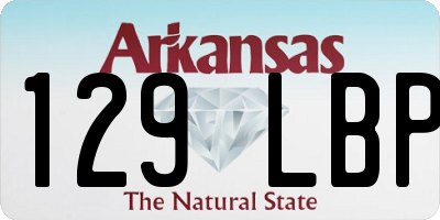 AR license plate 129LBP