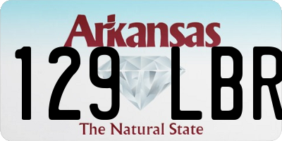 AR license plate 129LBR