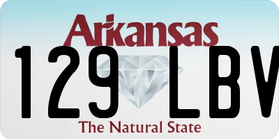 AR license plate 129LBV
