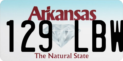 AR license plate 129LBW