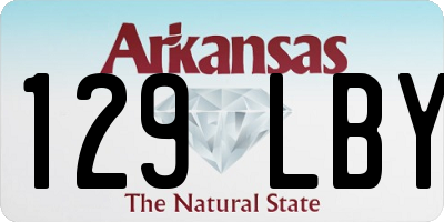 AR license plate 129LBY