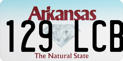 AR license plate 129LCB