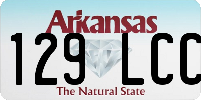 AR license plate 129LCC