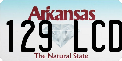 AR license plate 129LCD