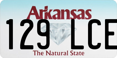 AR license plate 129LCE